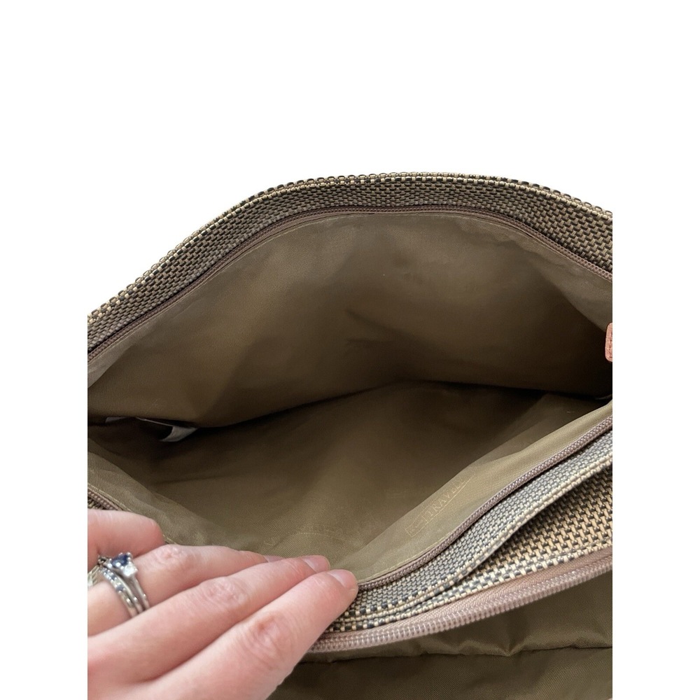 LL Bean Traveler Bag Shoulder Leather Wool TP47 Vintage USA  Computer Carryon - Picture 6 of 14
